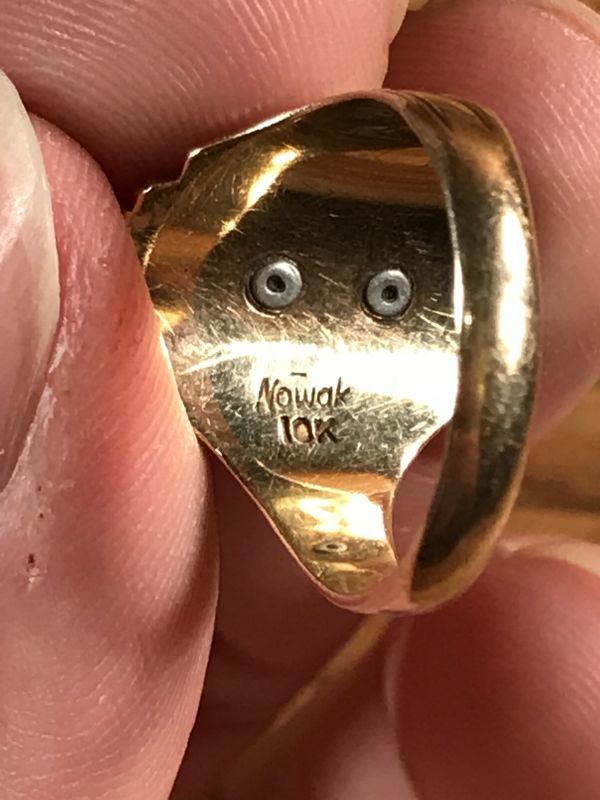 1943 Nowak 10K Gold Class Ring ゴールド ビンテージ カレッジリング 指輪 40年代 - STIMPY(Vintage  Collectible Toys）スティンピー(ビンテージ コレクタブル トイズ）