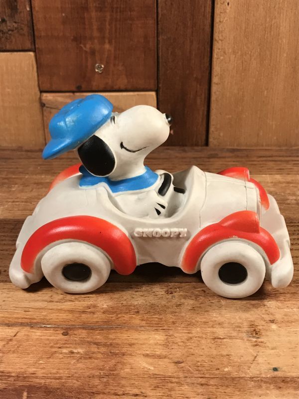Snoopy Peanuts “Open Car” Squeeze Toy スヌーピー ビンテージ 