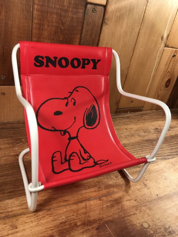 Peanuts Snoopy Vinyl Leather Doll Chair スヌーピー ビンテージ 
