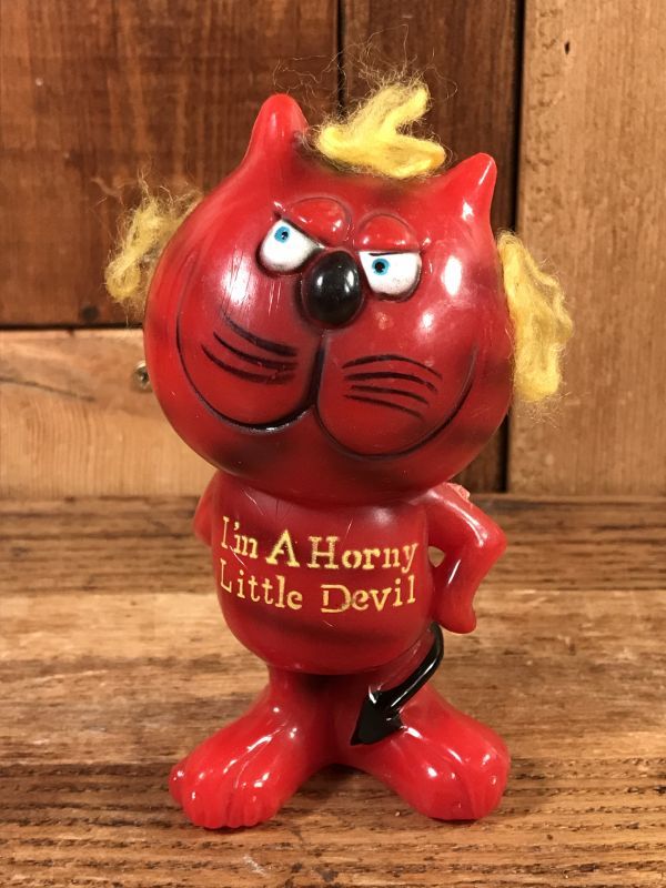 Berries “I'm A Horny Little Devil” Cat Message Doll デビルキャット