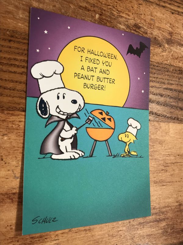 Hallmark Snoopy & Woodstock “Halloween” Greeting Card スヌーピー