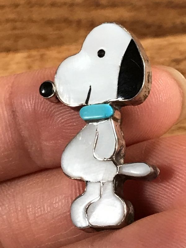 Snoopy Indian Jewelry “Zuni” Pinback スヌーピー ビンテージ 