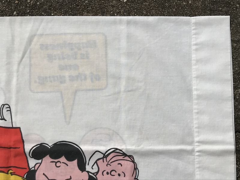 Snoopy Peanuts Gang Pillow Case ピーナッツギャング ビンテージ ピローケース スヌーピー 70年代 - STIMPY( Vintage Collectible Toys）スティンピー(ビンテージ コレクタブル トイズ）