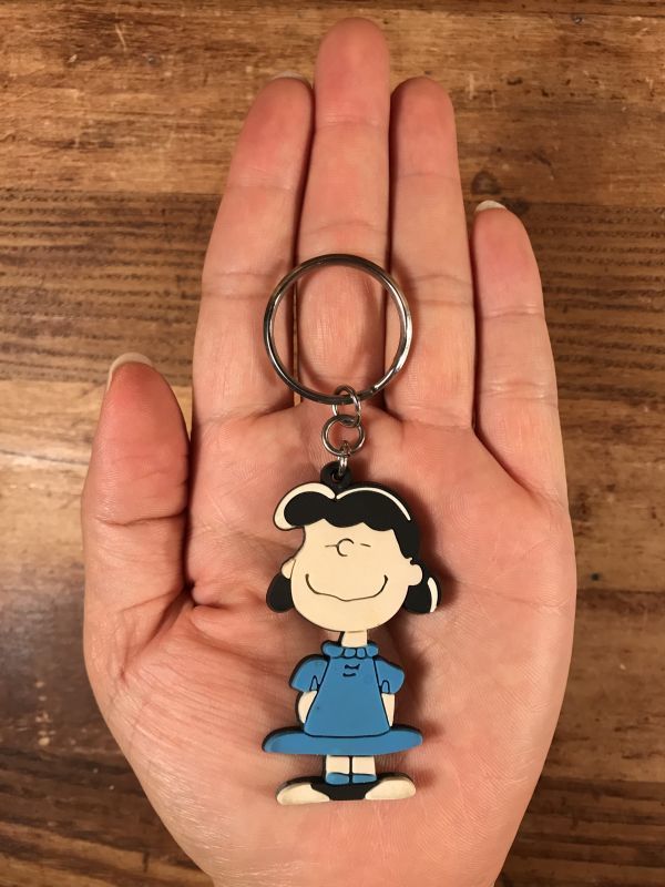 Peanuts Snoopy “Lucy” Rubber Keychain ルーシー ビンテージ 