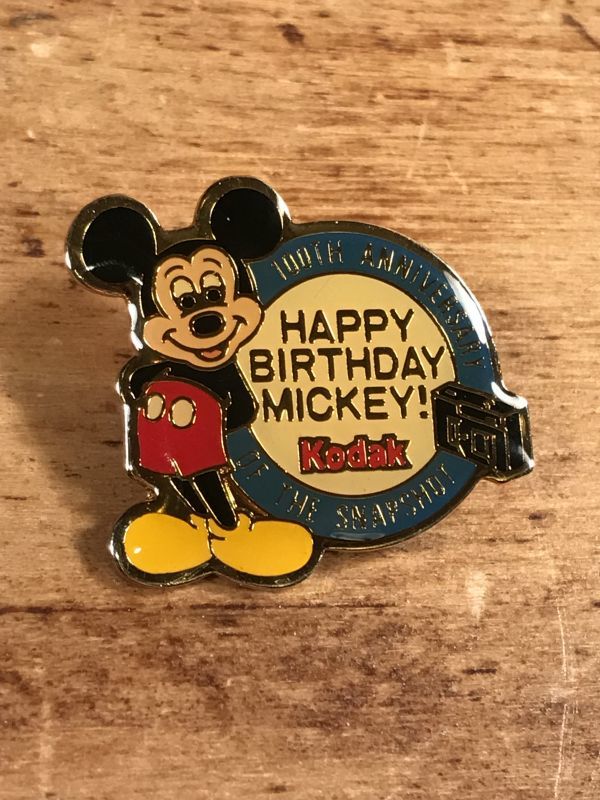 Kodak Disney “Happy Birthday Mickey!” Enamel Pins ミッキーマウス