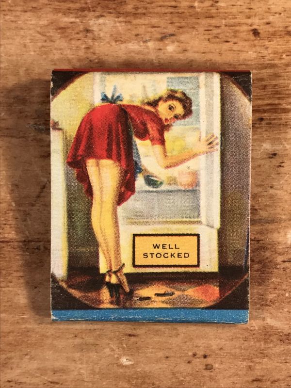 Advertising Pin Up Girl “Well Stocked” Matchbook ピンナップガール