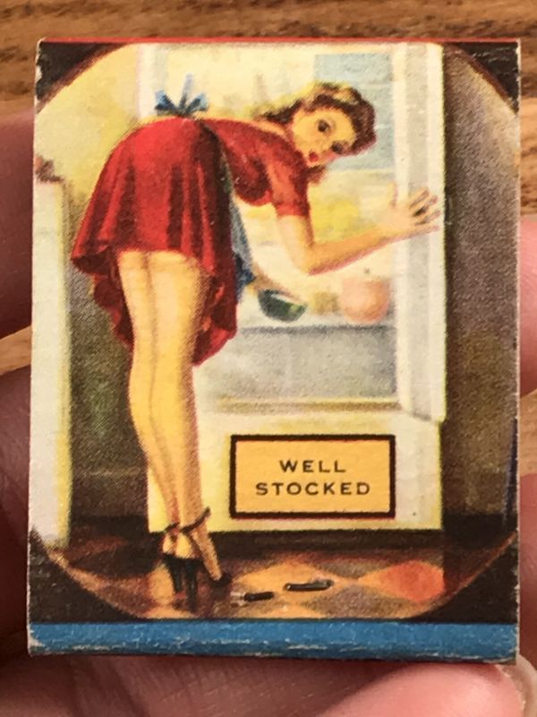 Advertising Pin Up Girl “Well Stocked” Matchbook ピンナップガール