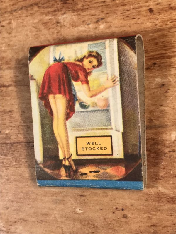 Advertising Pin Up Girl “Well Stocked” Matchbook ピンナップガール