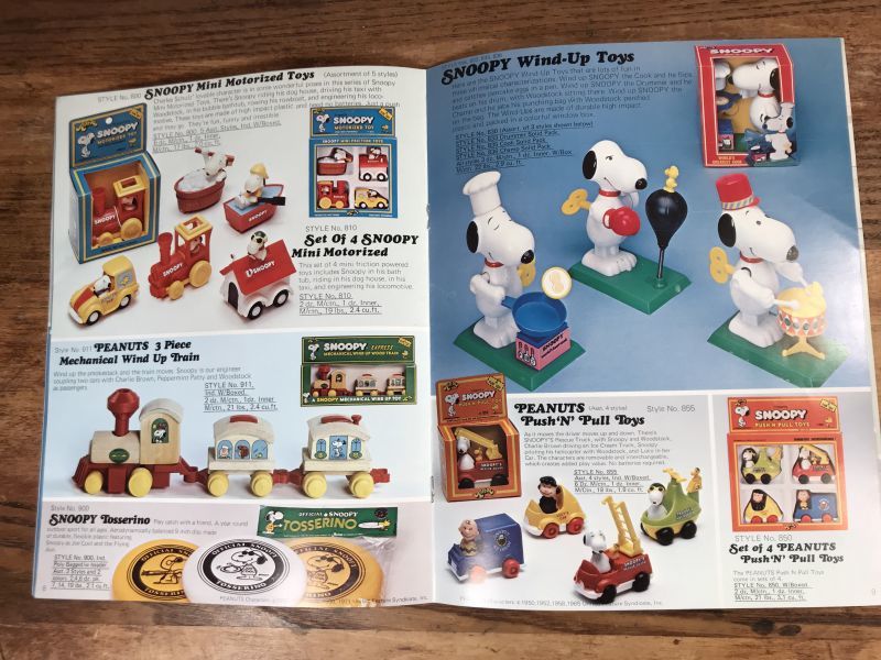Aviva Toy Company Peanuts Snoopy Catalog アビバ社 ビンテージ カタログ スヌーピー 70年代 -  STIMPY(Vintage Collectible Toys）スティンピー(ビンテージ コレクタブル トイズ）