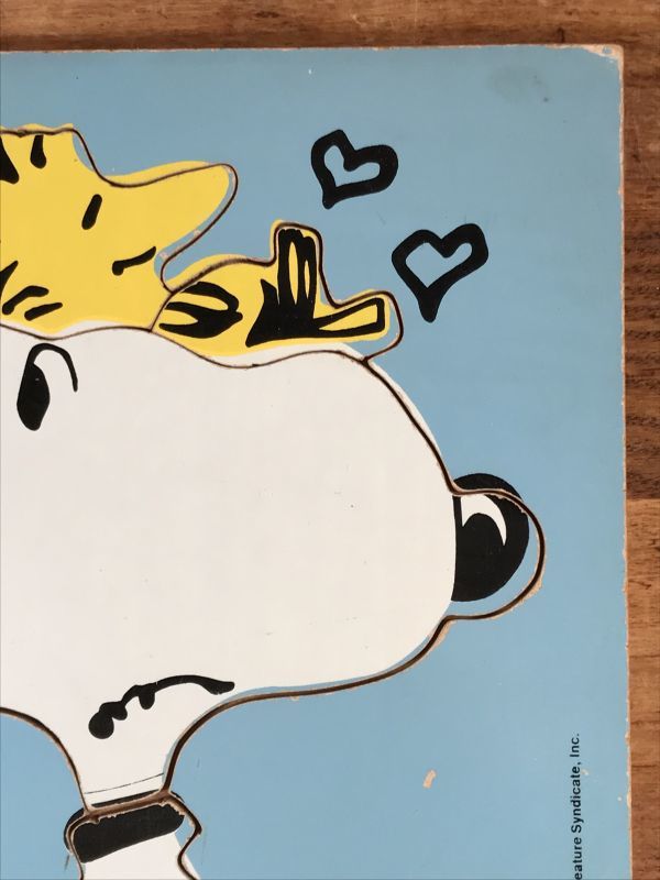 Playskool Peanuts Snoopy u0026 Woodstock “Good Grief!” Wood Puzzle スヌーピー ビンテージ  ウッドパズル 70年代 - STIMPY(Vintage Collectible Toys）スティンピー(ビンテージ コレクタブル トイズ）