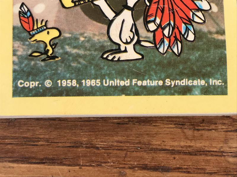 Plymouth Peanuts Snoopy & Woodstock “Indian” Memo Pad スヌーピー