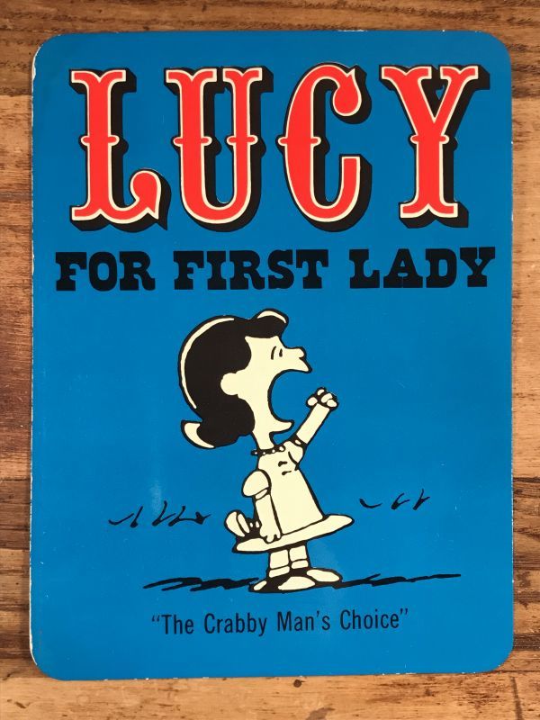 Hallmark Peanuts Snoopy “Lucy For First Lady” Postcard ルーシー 