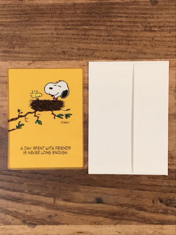 Hallmark Peanuts Snoopy “A Day Spent” Mini Greeting Card 