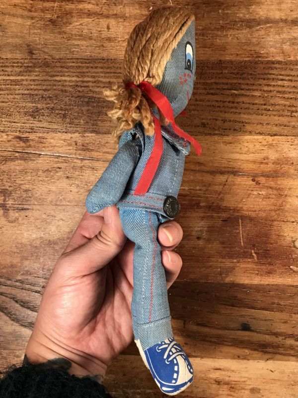 Knickerbocker Levi's Denim Rug Doll リーバイス ビンテージ