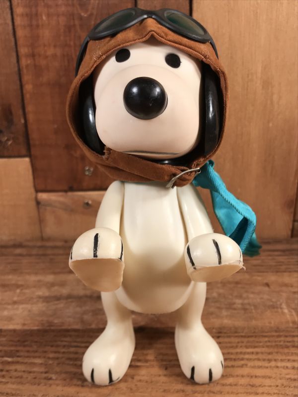 ヴィンテージ 60's スヌーピー フライングエース フィギュア 人形 66年製 ピーナッツ Peanuts Snoopy FlyingAce