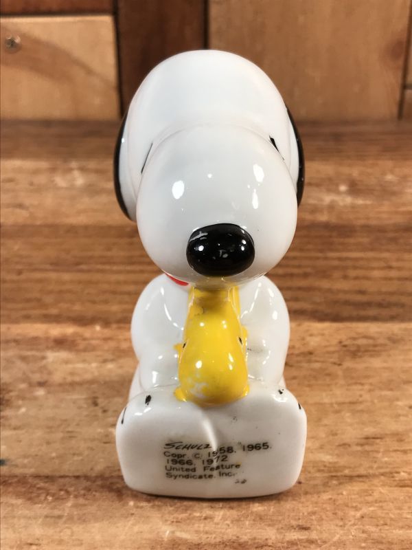 Peanuts Snoopy & Woodstock Ceramic Paperweight スヌーピー 