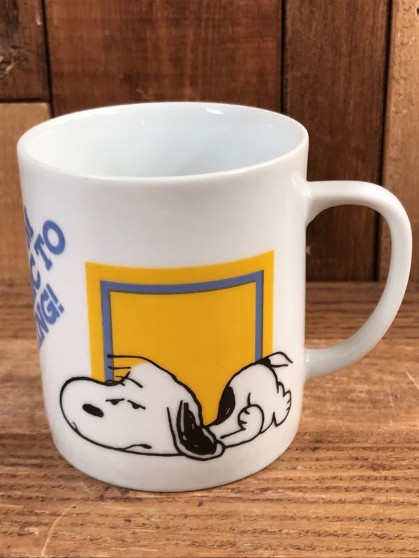 Peanuts Snoopy “I Think I'm...” Ceramic Mug　スヌーピー　ビンテージ　マグカップ　陶器　70年代