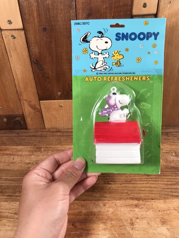 Hollywood Accessories Peanuts Snoopy Auto Refresheners　スヌーピー　ビンテージ　 エアーフレッシュナー　フライングエース　70年代