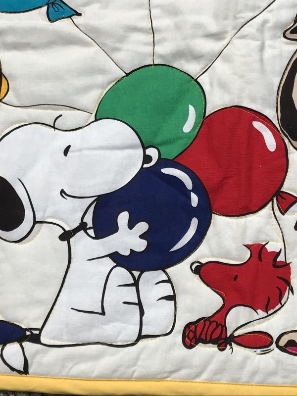 Peanuts Snoopy “Balloon” Quilting Rug スヌーピー ビンテージ