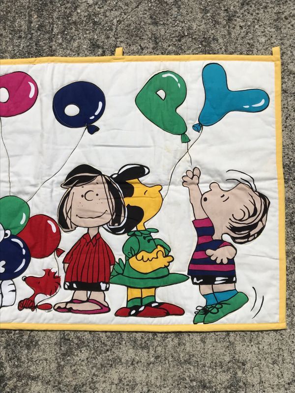 Peanuts Snoopy “Balloon” Quilting Rug スヌーピー ビンテージ