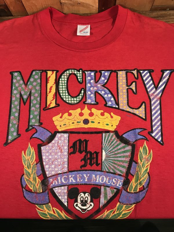 激レア シャドー ミッキー Mickey 90年代ヴィンテージ Tシャツ-
