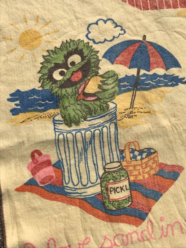 Sesame Street “Beach” Blanket セサミストリート ビンテージ ブランケット ビッグバード 70年代｜Animation  Character(アニメーション系キャラクター)-Jim Henson Sesame Street(ジムヘンソン セサミストリート)系｜STIMPY(Vintage  Collectible Toys）スティンピー ...