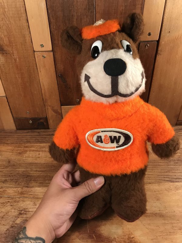 A&W Rootbeer Bear Plush Doll エーアンドダブリューベア ビンテージ