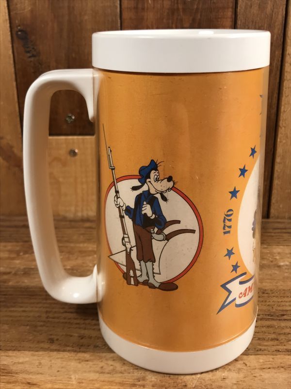 Disneyland America On Parade Thermo Beer Mug ディズニーランド ビンテージ サーモマグ アメリカオンパレード 70年代 Animation Character アニメーション系キャラクター Disney ディズニー 系 Stimpy Vintage Collectible Toys スティンピー ビンテージ