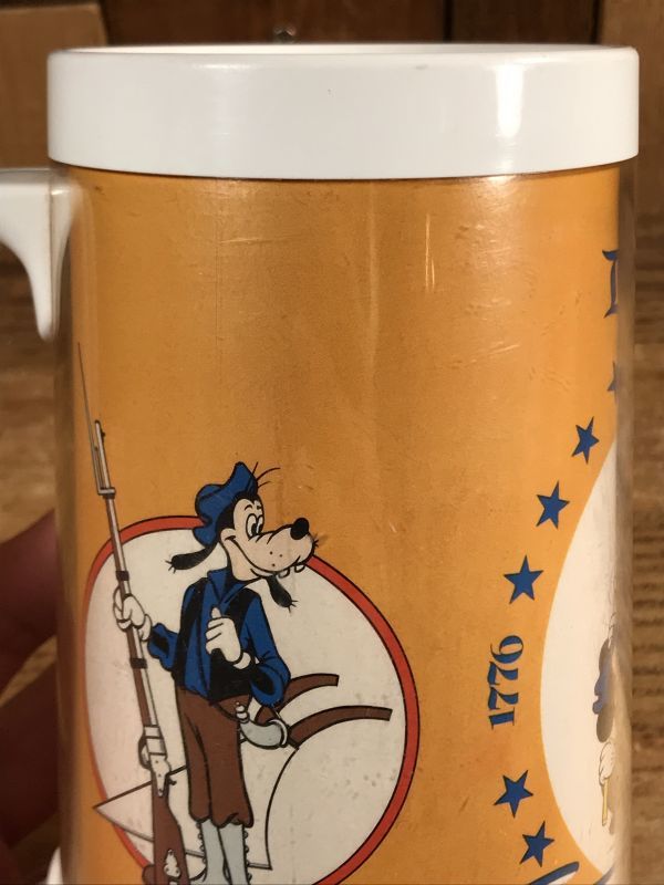 Disneyland America On Parade Thermo Beer Mug ディズニーランド ビンテージ サーモマグ アメリカオンパレード 70年代 Animation Character アニメーション系キャラクター Disney ディズニー 系 Stimpy Vintage Collectible Toys スティンピー ビンテージ