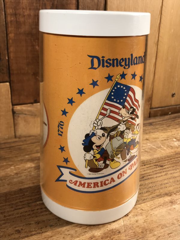 Disneyland America On Parade Thermo Beer Mug ディズニーランド ビンテージ サーモマグ アメリカオンパレード 70年代 Animation Character アニメーション系キャラクター Disney ディズニー 系 Stimpy Vintage Collectible Toys スティンピー ビンテージ