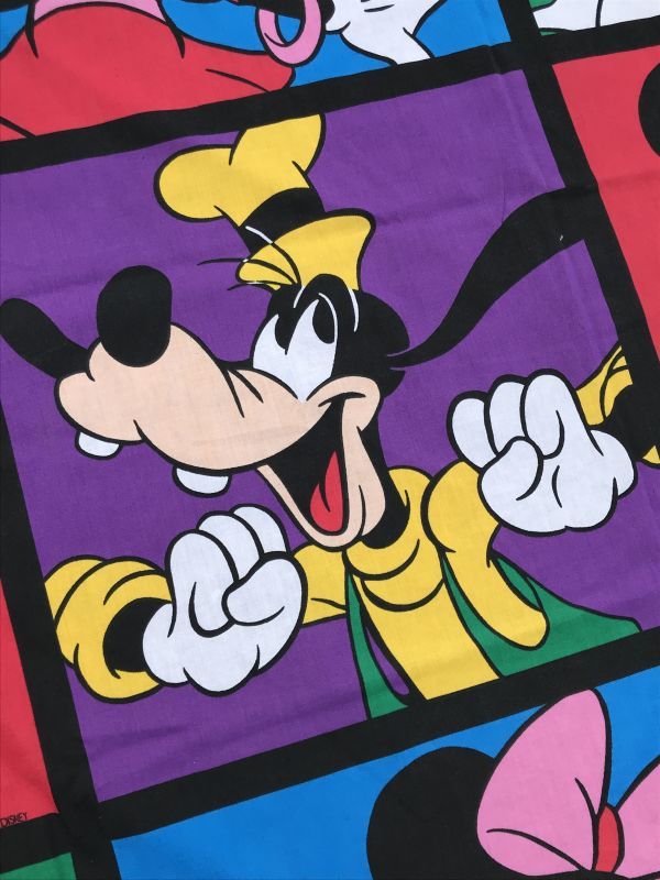Walt Disney Character Flat Sheet ディズニーキャラクター ビンテージ フラットシーツ ミッキーマウス  90年代｜Animation Character(アニメーション系キャラクター)-Disney(ディズニー)系｜STIMPY(Vintage  Collectible Toys）スティンピー(ビンテージ コレクタブル トイズ）