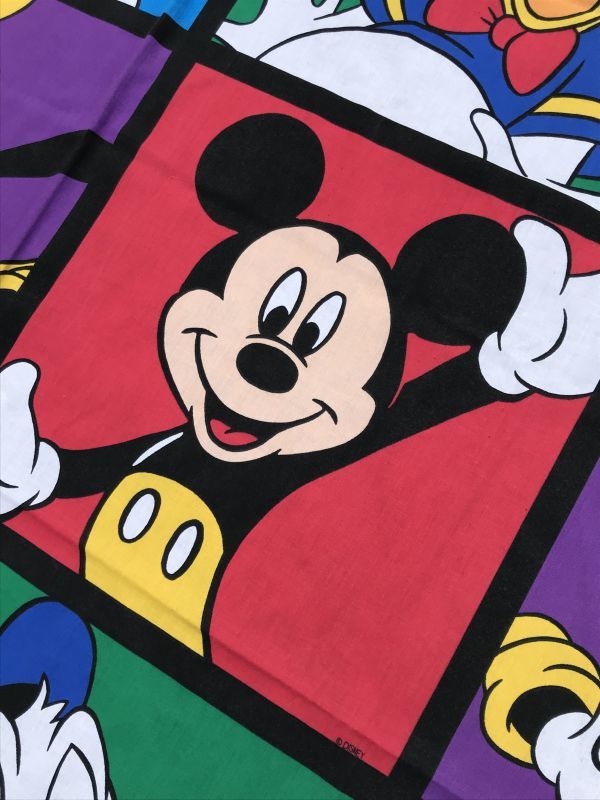 Walt Disney Character Flat Sheet ディズニーキャラクター ビンテージ 