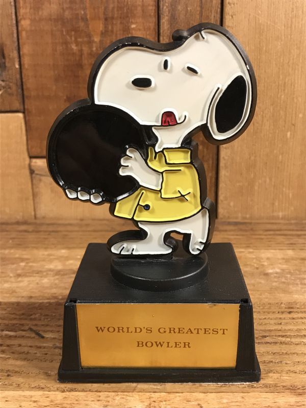 Aviva Peanuts Snoopy “World's Greatest Bowler” Trophy スヌーピー 