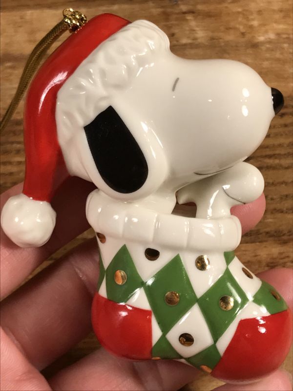 Lenox Peanuts Snoopy Christmas Ceramic Ornament スヌーピー 
