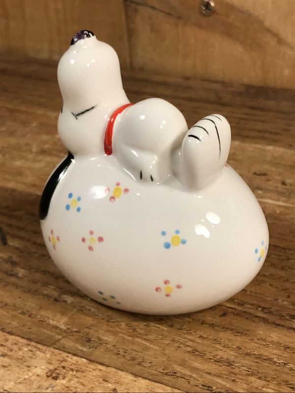 Peanuts Snoopy Easter Egg Ceramic Coin Bank スヌーピー ビンテージ 