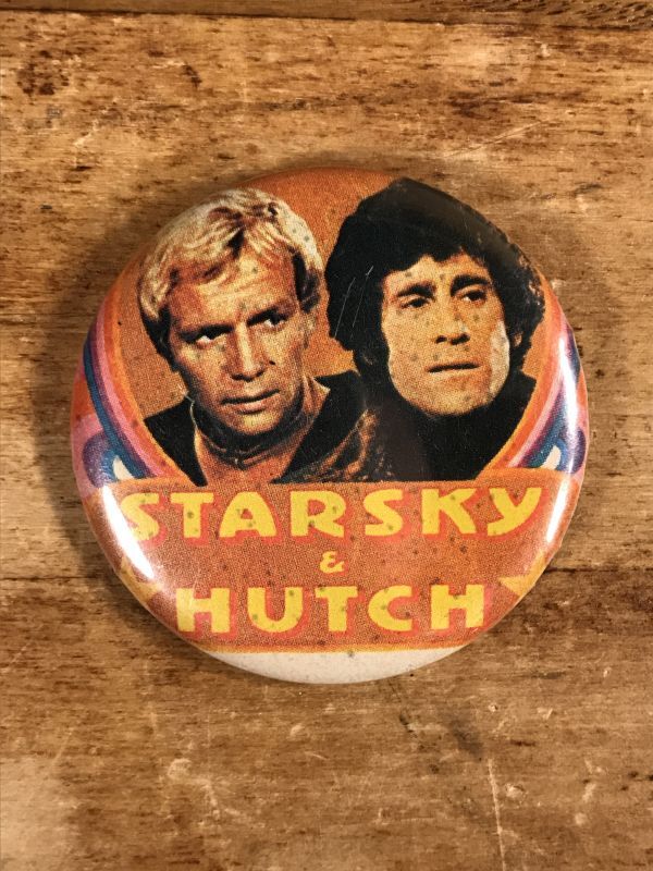 Starsky & Hutch Pinback 刑事スタスキー&ハッチ ビンテージ 缶バッジ