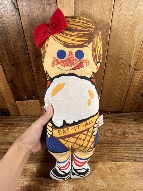 Eat-It-All Cone Kids Krispy Pillow Doll コーンキッズ ビンテージ ピロードール ぬいぐるみ 70〜80年代｜New  Item(新商品)-｜STIMPY(Vintage Collectible Toys）スティンピー(ビンテージ コレクタブル トイズ）