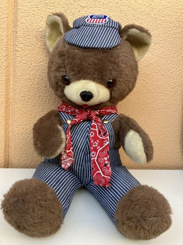 Union Pacific Hickory Denim Teddy Bear テディベア ビンテージ ぬいぐるみ くま 70年代｜New  Item(新商品)-｜STIMPY(Vintage Collectible Toys）スティンピー(ビンテージ コレクタブル トイズ）