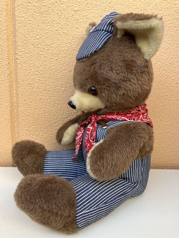 Union Pacific Hickory Denim Teddy Bear テディベア ビンテージ ぬいぐるみ くま 70年代｜New  Item(新商品)-｜STIMPY(Vintage Collectible Toys）スティンピー(ビンテージ コレクタブル トイズ）